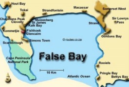 Ocean Map of False Bay